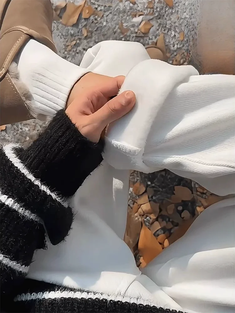 

Белые мужские джинсы с широкими штанинами в американском стиле, прямые, слегка расклешенные, свободные, повседневные, длинные брюки для весны и осени