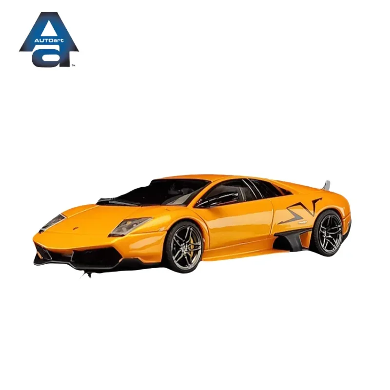 Lamborghini-modelo de coche estático de simulación de aleación de LP670-4, colección de juguetes decorativos para niños, regalos de vacaciones para niños, 1:43