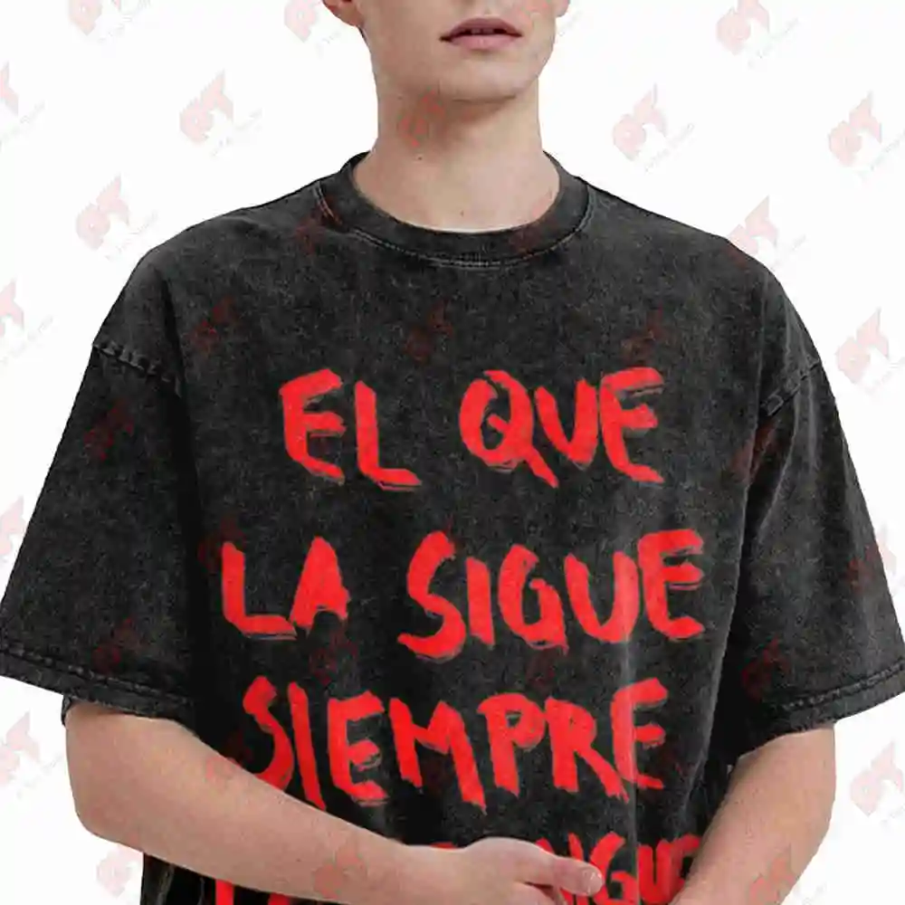 Morad Sigue Tour Album Vintage Washed Tee Pure Cotton T-Shirt