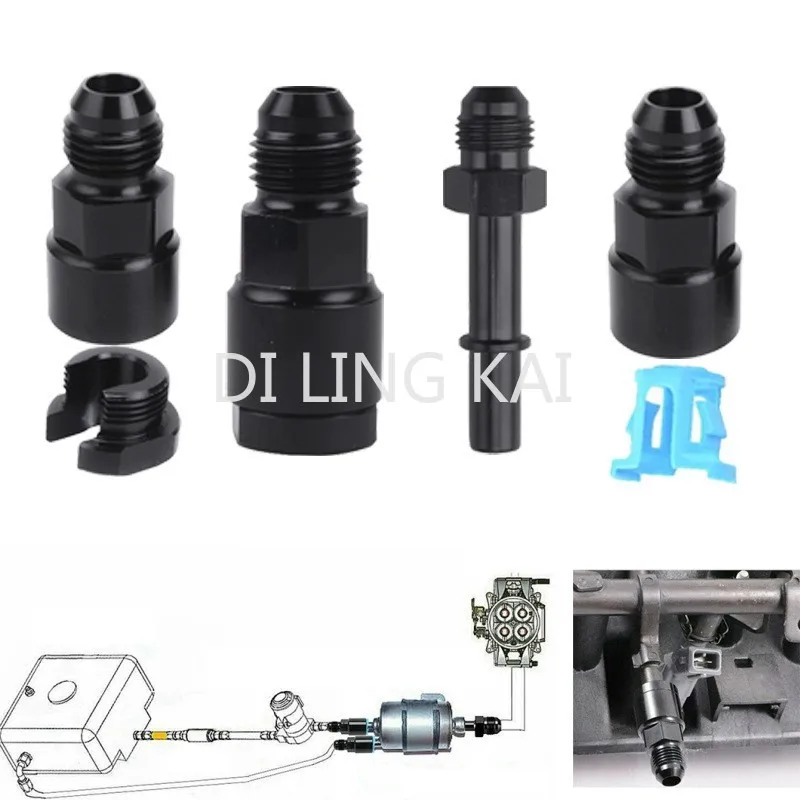 

2 Pcs Free Shipping AN6 AN8 Fuel Supply Line Fittings for Auto Parts Compatible with LS1 LS3/8 Hose Fittings 5/16 Connector