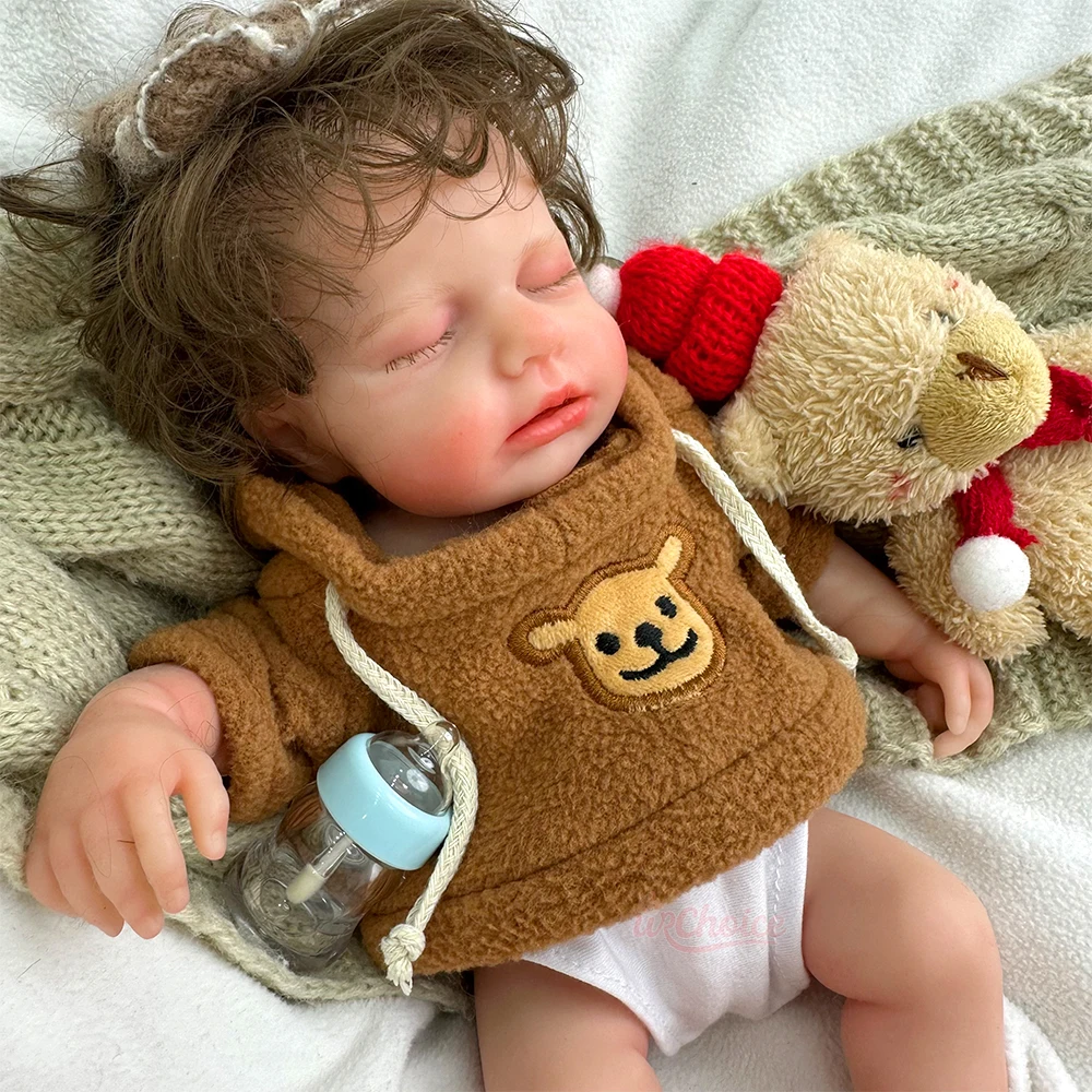 

Миниатюрная кукла-реборн 12 дюймов, силиконовая, с открытым ртом, ручная роспись вен и имитация волос, реалистичная кукла-младенец для девочек