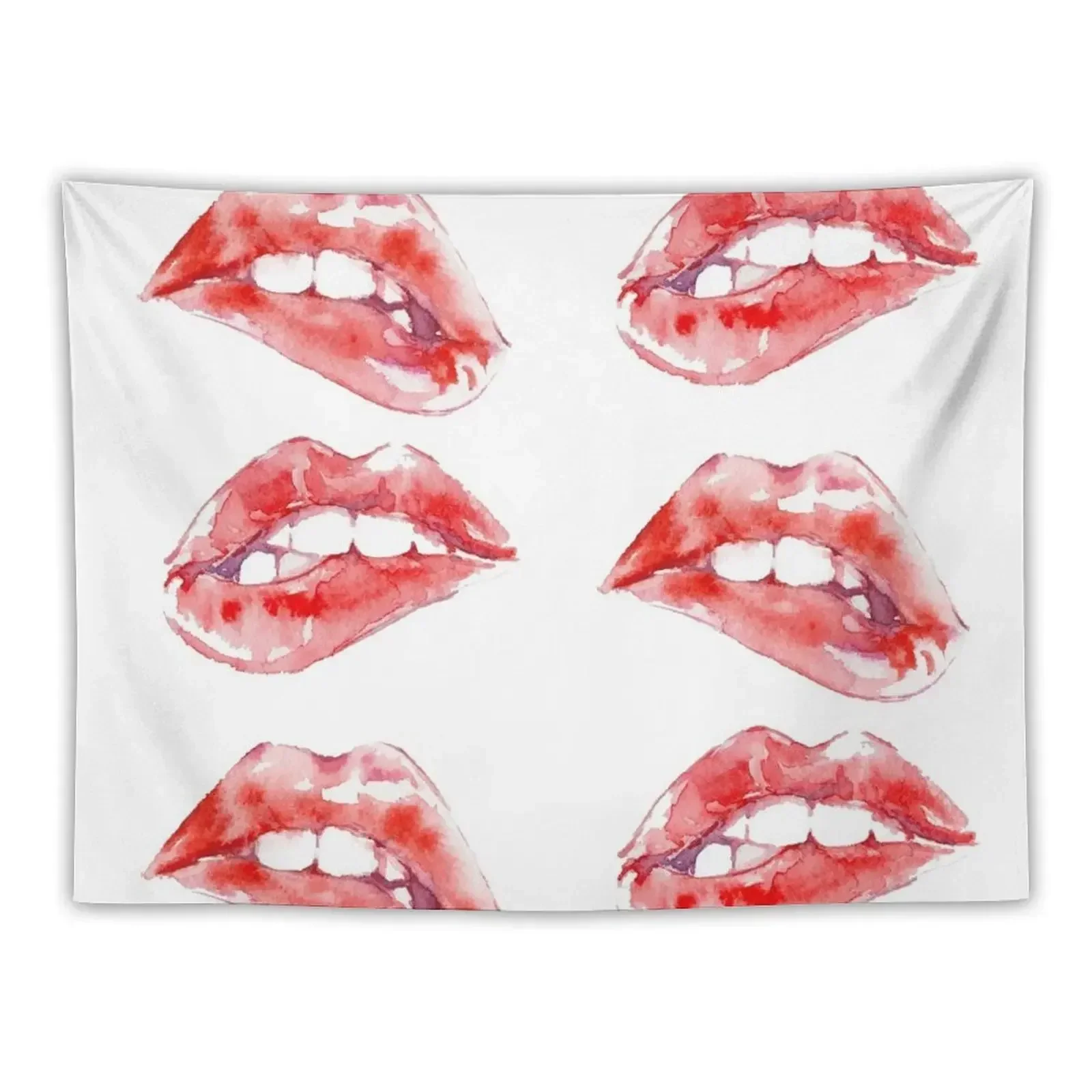 Biting Lips Tapestry Wall Tapestries Wall Hanging Tapestry