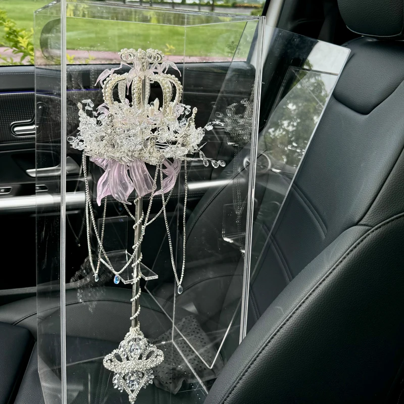 Buquê de noiva com cetro azul