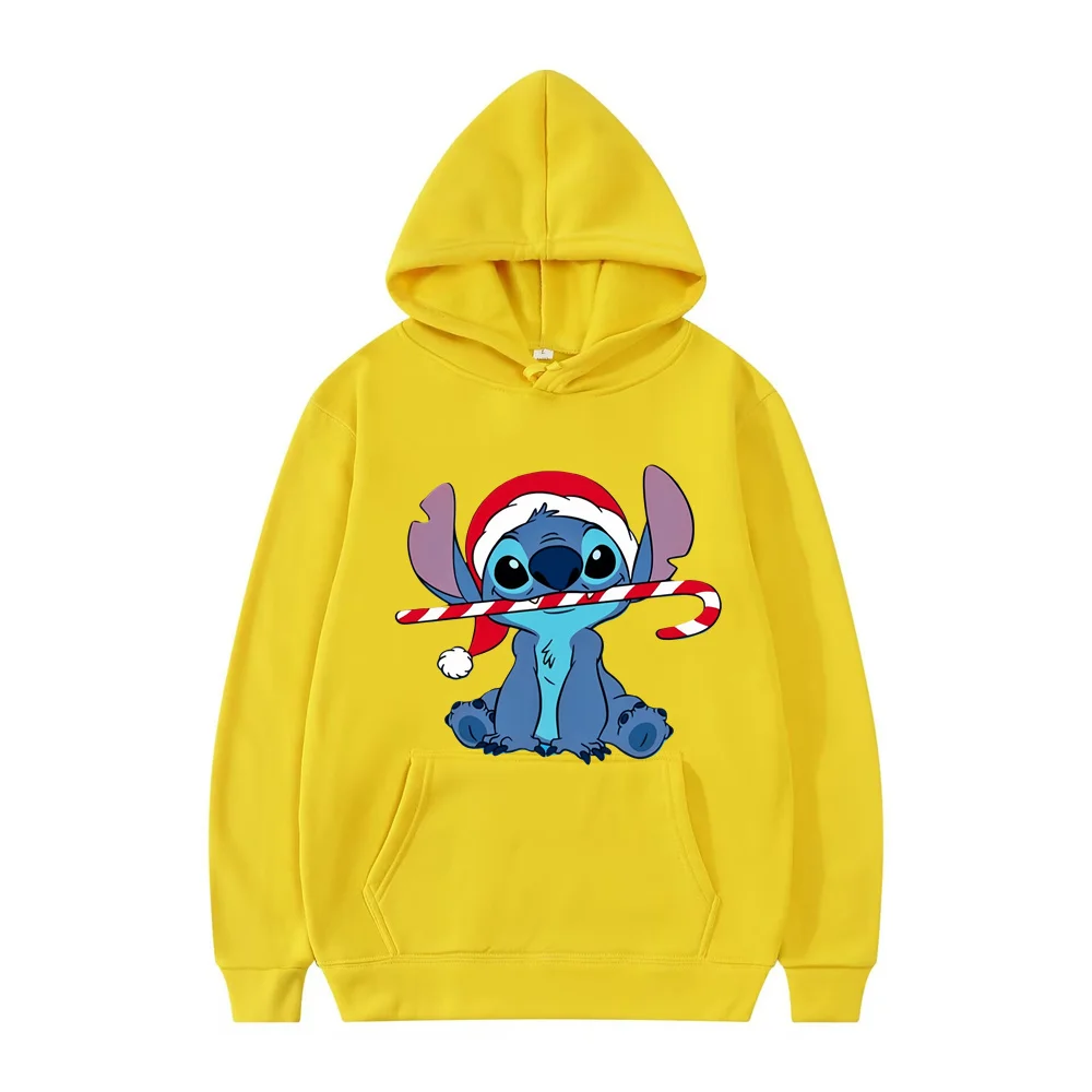 New Women Couples Hoodie Cartoon Printed Graffiti Disney Stitch Spring and Autumn Hoodies Leisure Graffiti Daily Leisure Hoodies