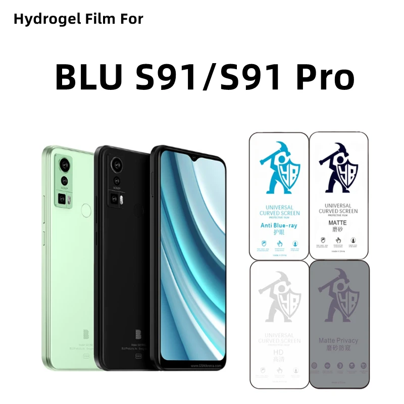 

2pcs Matte Hydrogel Film For BLU S91 Pro HD Screen Protector For BLU S91/S91pro Eye Care Privacy Matte Protective Film