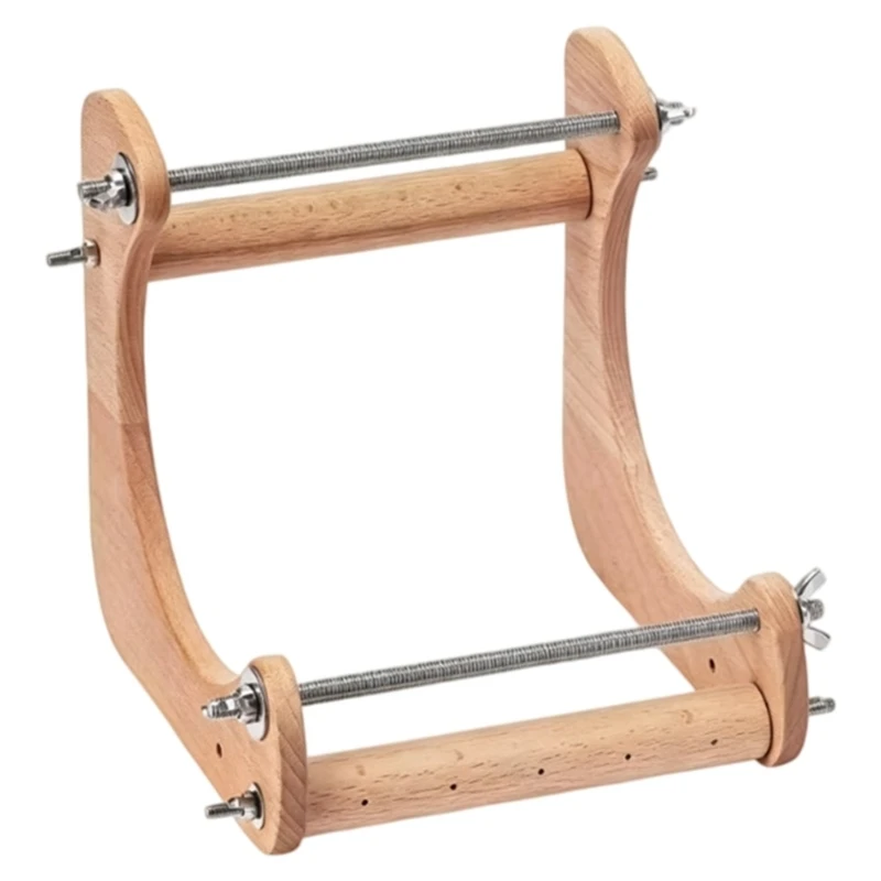 HXBF Wooden Bead Loom For Adjustable Bead Weaving Machine With 86 Warp Thread Capacity