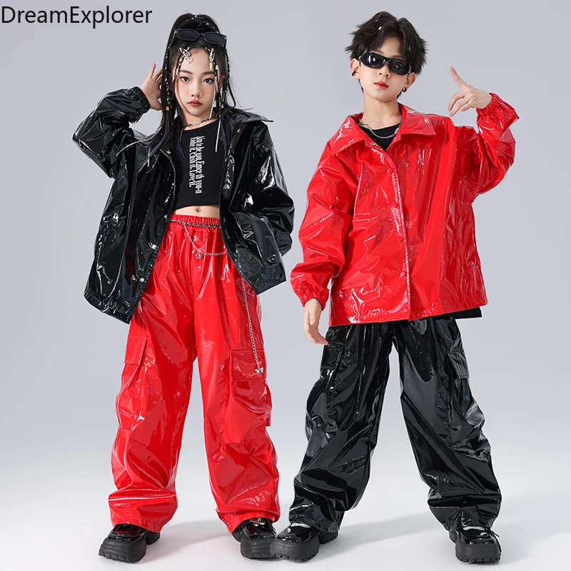 Yo! Party Disfraz K-Pop Dance Negro Infantil, Incluye Chaqueta, Chaleco y Pantalón Corto (Talla 4-6 años
