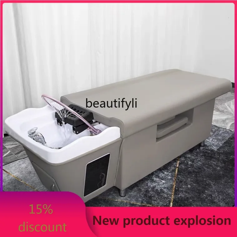 

zGHead Therapy Shampoo Chair Facial One Barber Shop for Hair Salon Thai Massage Bed Fumigation Water Circulation Flushing Bed