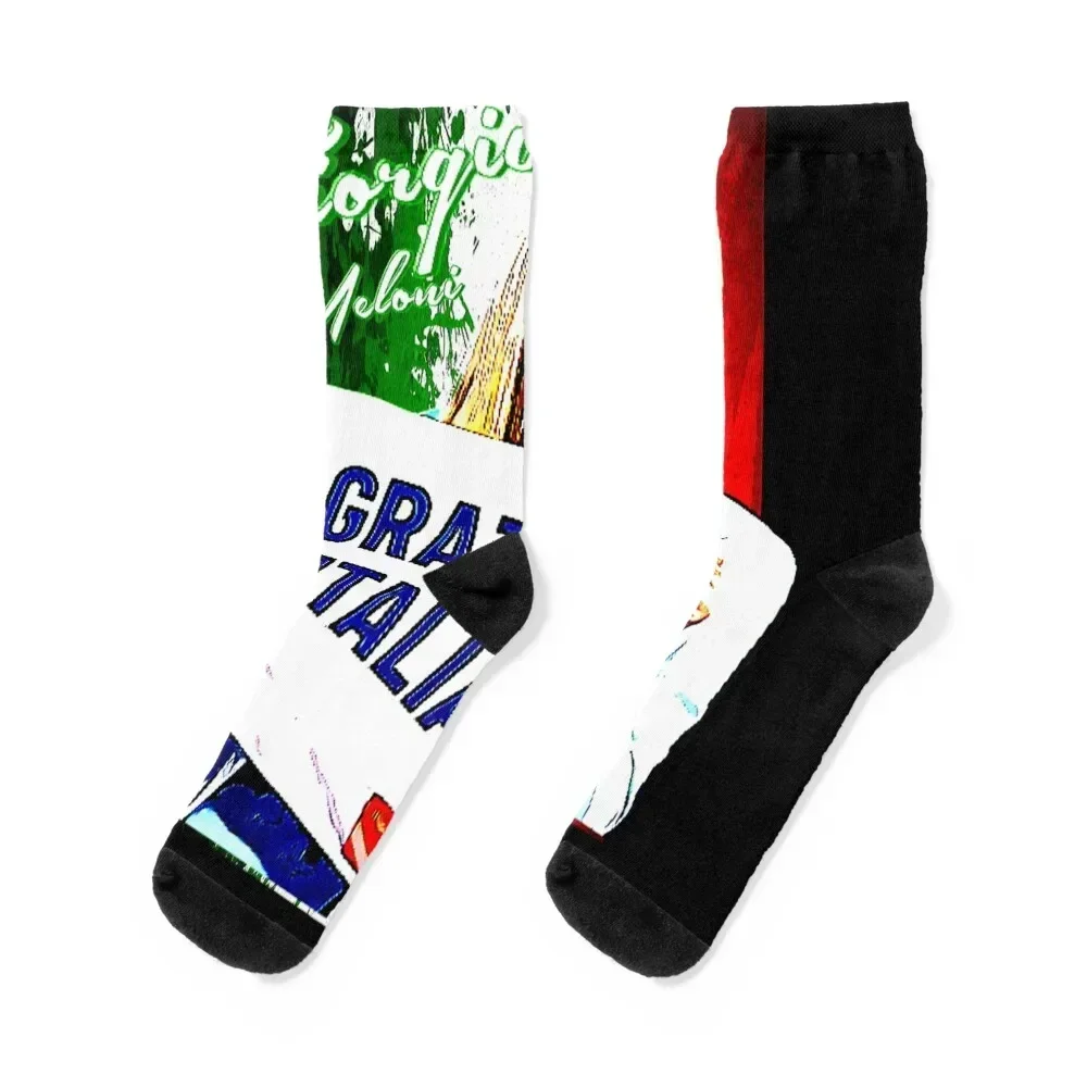 

Giorgia Meloni Socks New year's funny gift sport Men's Socks Luxury Women's