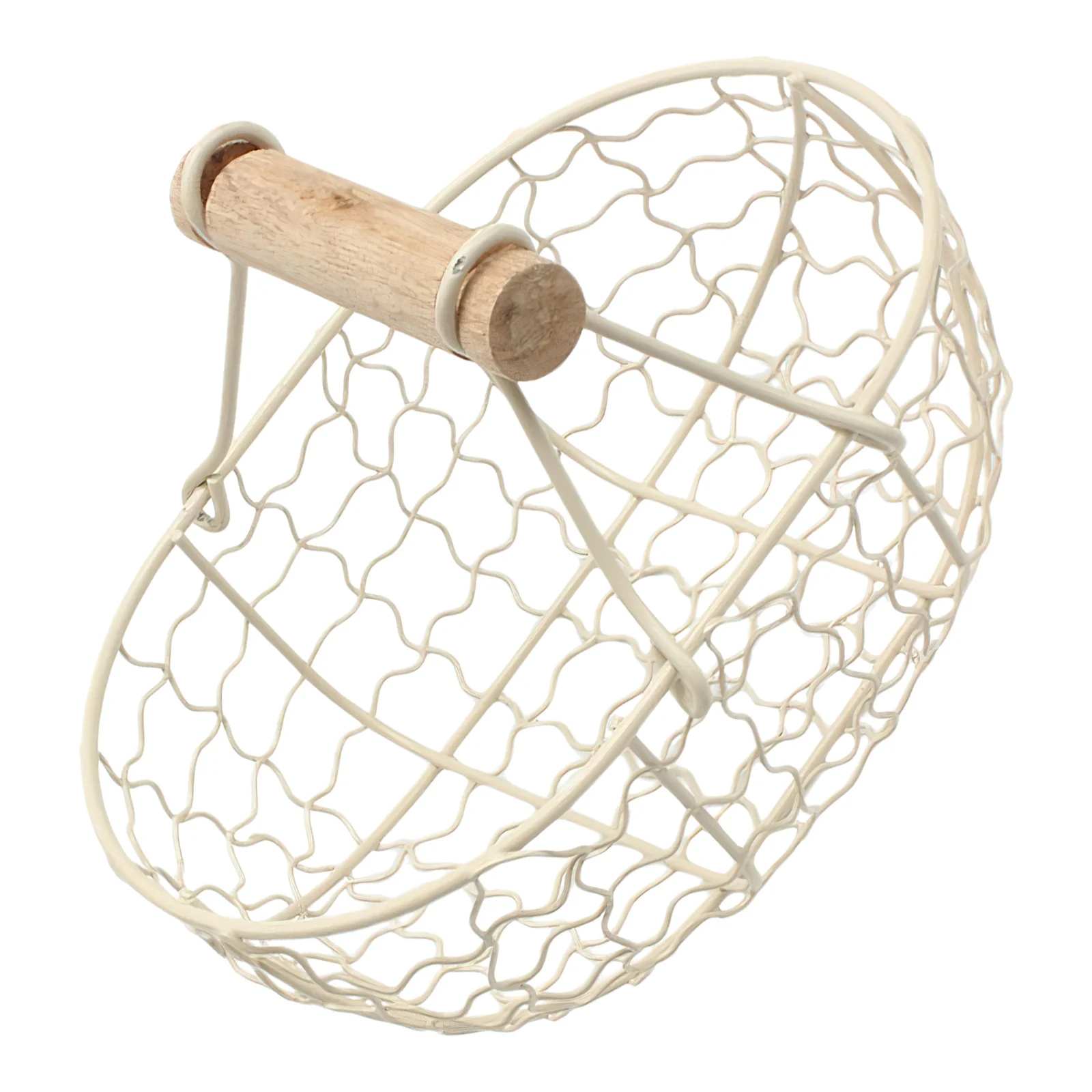 

1Pcs Storage Basket Retro Style Creative Kitchen Fruit Bread Desktop Organizer Beige Household Decorative Organizer for Fruit