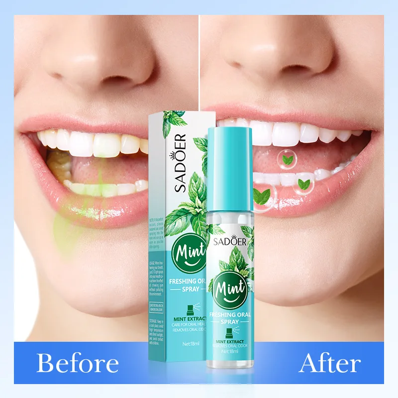 Mint Fresh Oral Fresh Spray 18ML Mouth Freshener Fresh Breath Oral Spray Fresh Breath and Eliminate Bad Breath Spray Persistent