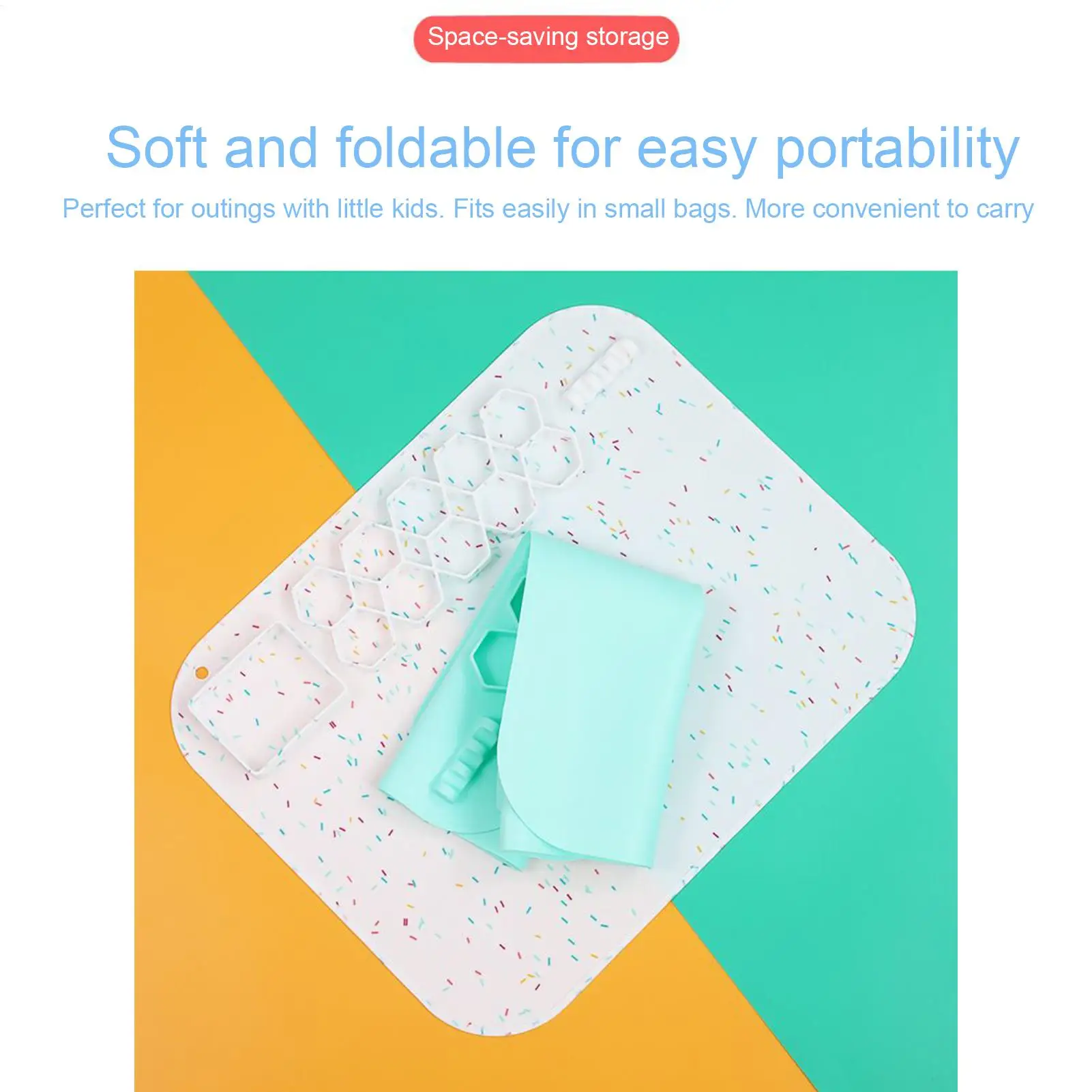 

Силиконовый коврик для рисования для детей, силиконовая детская станция для рисования с чашкой, нескользящий антипригарный инструмент для литья ювелирных изделий из смолы для творчества