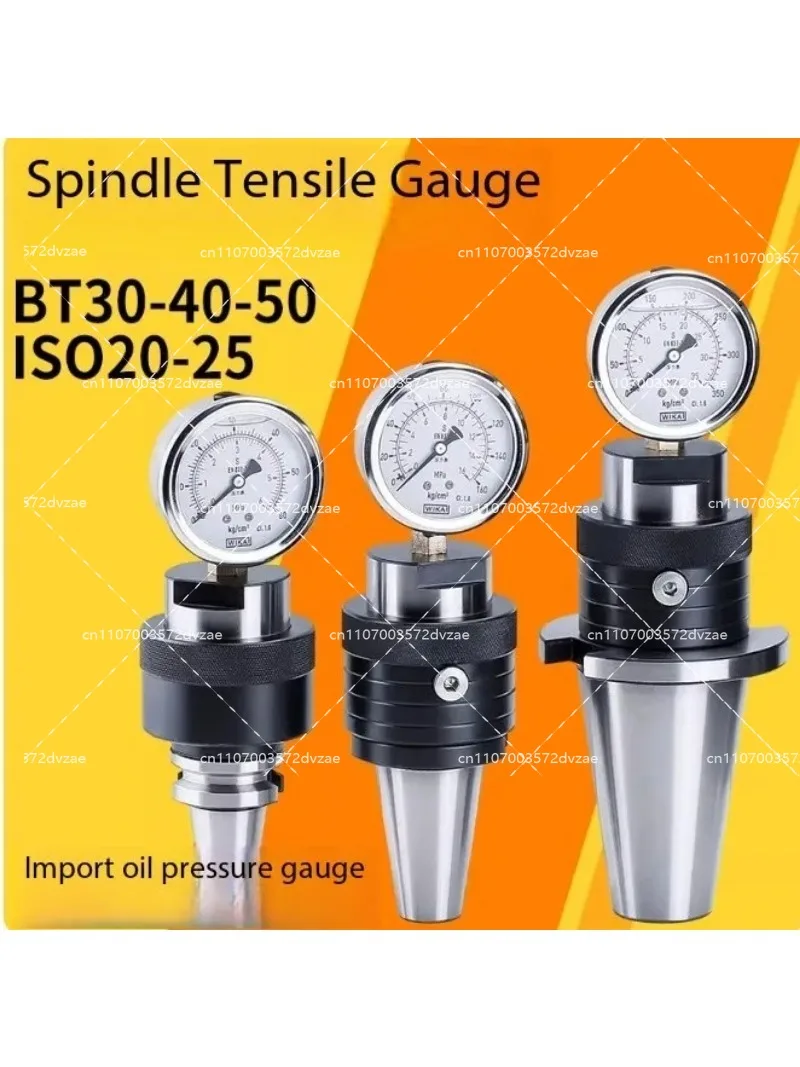 BT30 BT40 BT50 Spindle Tension Gauge Testing Tool Spindle Tension Meter Hydraulic Testing Instrument Dynamometer Tester 20CrMnTi