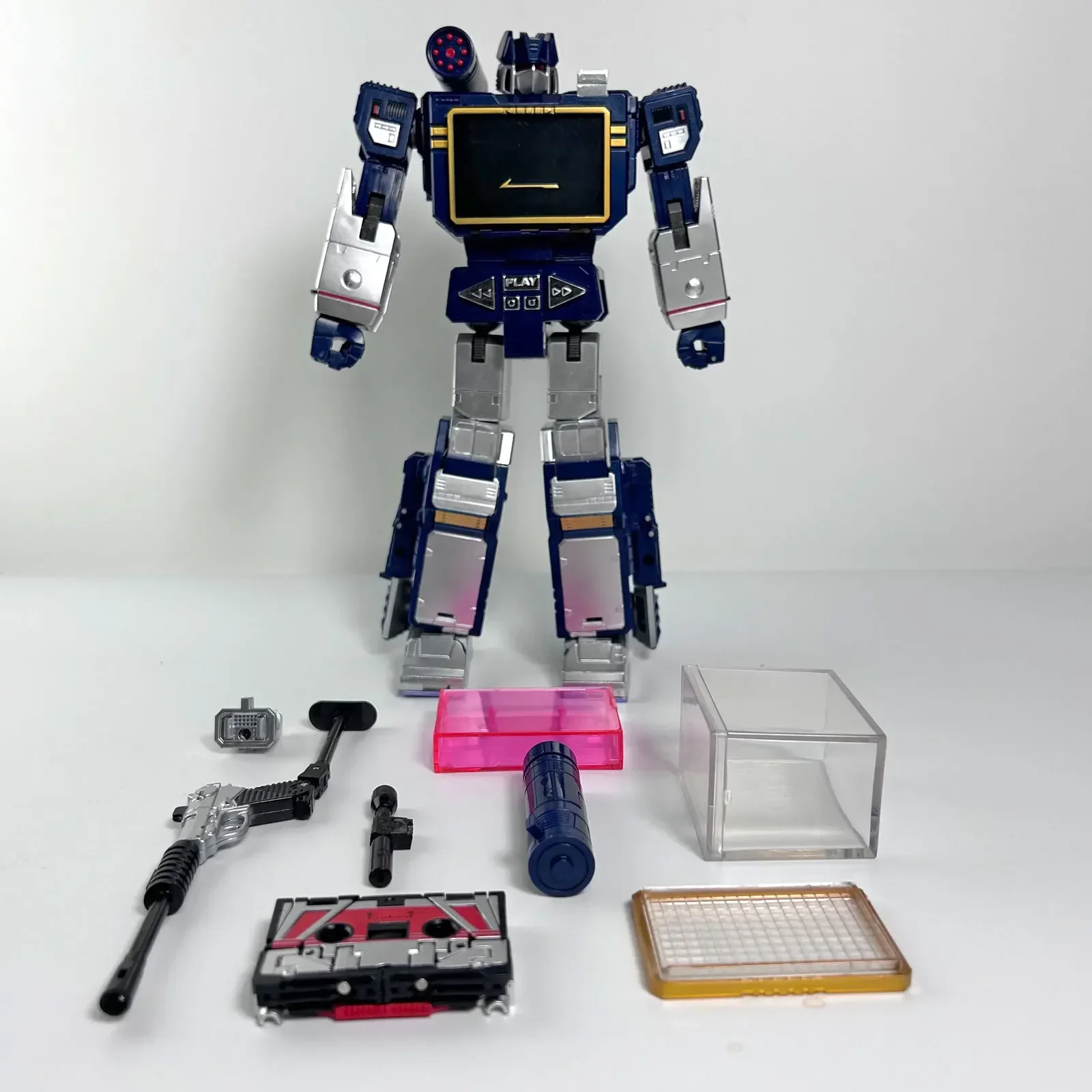 Thf Transformatie Soundwave Zes Tape Troep G1 Mindwipe Rumble Razernij Ravage Lasersnavel Buzzsaw Limiet Ko Figuur Robot Speelgoed Kbb