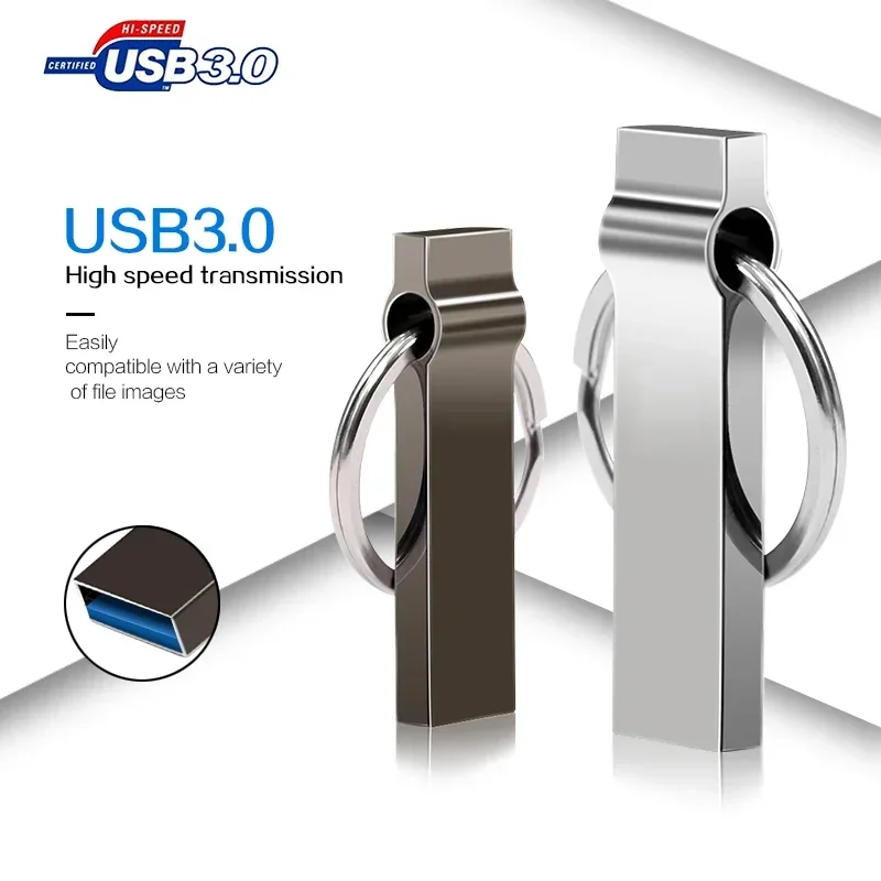 USB 플래시 3.0 128GB 펜 드라이브, 256GB 금속 USB 플래시 드라이브, 8GB, 16GB, 32GB, 64GB 메모리 스틱, 512GB 휴대용 실제 용량 펜드라이브