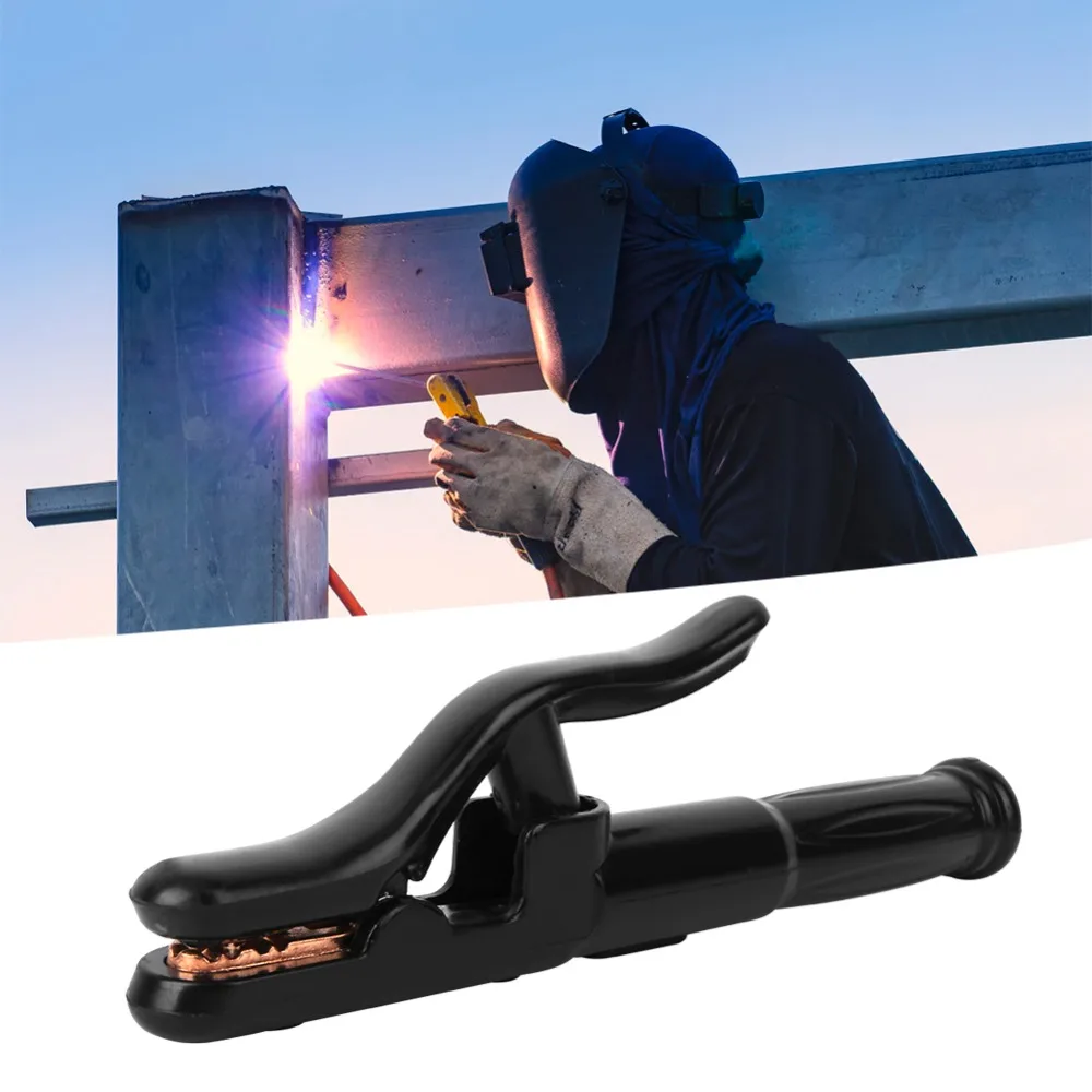 Long-Lasting Brass Welding Pliers 800A High Elasticity Spring Electrode Holder Thickened Welding Clamp Hardware Accessory