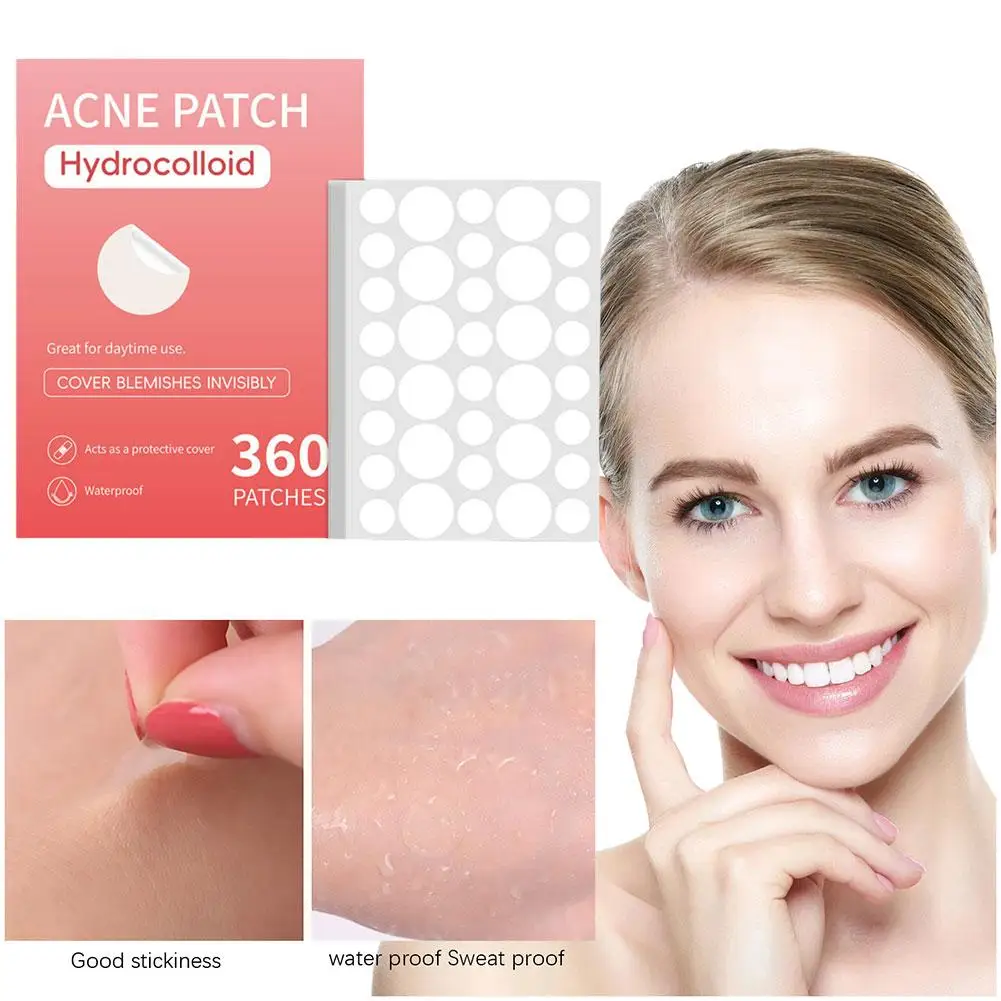 ใหม่ High-end 360pcs Salicylic Acid Patch ที่มองไม่เห็นดูดซับสิวซ่อน Patch สิวเม็ด Patch สิวน้ํามันเครื่องมือ Remover Pus L1N4