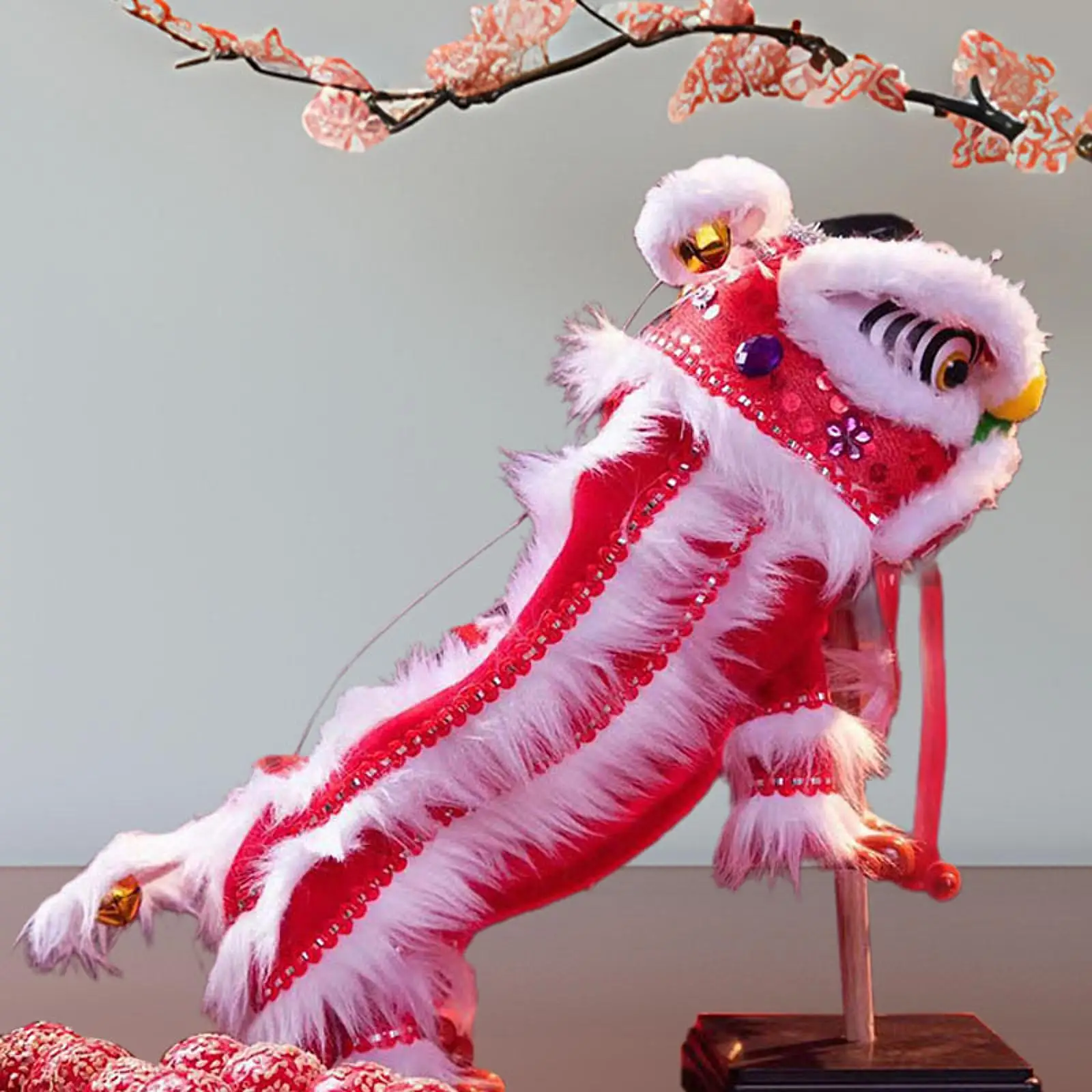 Chinese Marionette Lion Toy,Crafts,2025,Souvenir Handmade Creative Portable Sturdy String Lion Dance Puppet Spring Festival