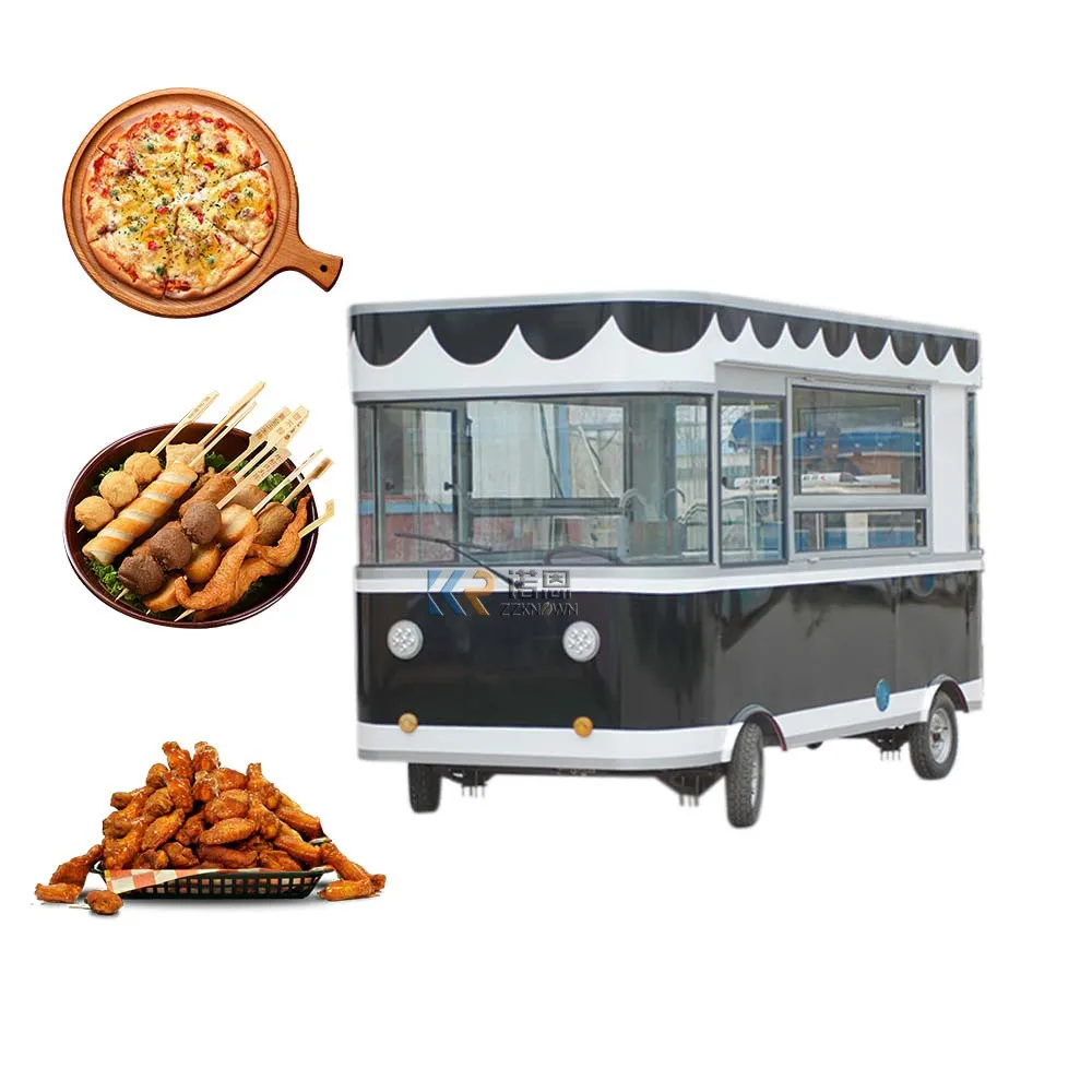Wholesale Ice Cream Juice Food Cart Commercial Dining Car Customized Electric Vendor Carts Hot Dog Mobile Food Truck