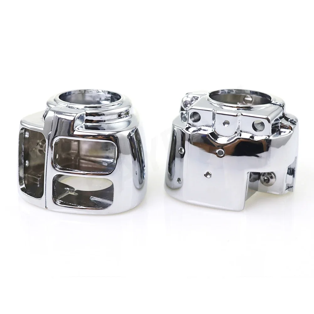 Chrome Switch Housing Covers For Harley Dyna Softail Wide Glide Fatboy Sportster XL 883 1200 1996-2006 2000 2001 2002 2003 2004
