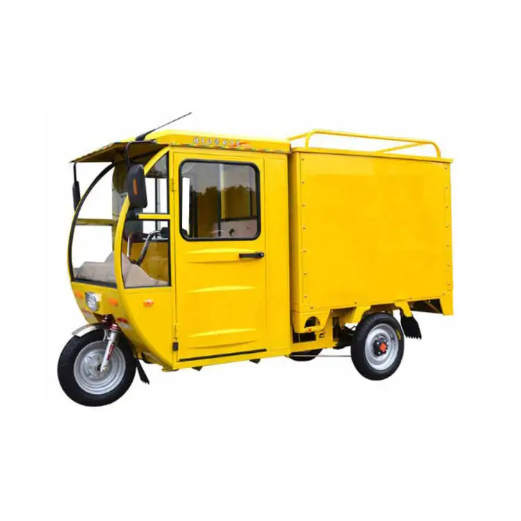 Farming Vehicle Electric Cargo Tricycles Mini Close Pick Up Van For Adults