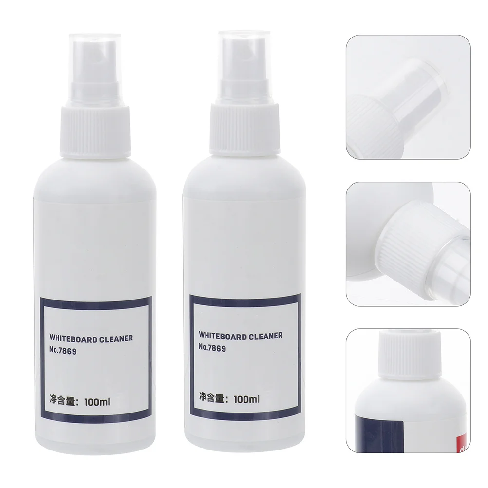 2 قطعة رذاذ منظف السبورة البيضاء 100 مللي ارتفاع 135 مللي متر حل تنظيف مريح للحمل للصيانة