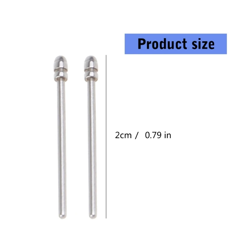 Y1UB 2Pcs Metal Round Threaded Head Pen Cores with Clip Replacement for Remarkable Write Styluses Pen