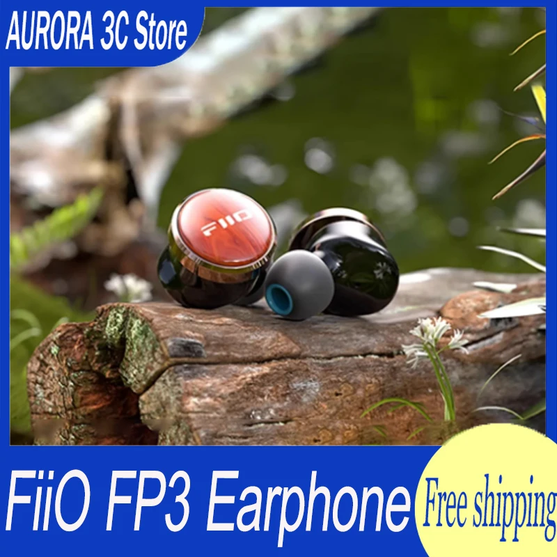 Fiio Fp3 Hifi Earphone 14.5mm Planar Diaphragm Driver In Ear Wood Faceplate 0.78mm Cable For For Audiophile Musician Gifts Gamer