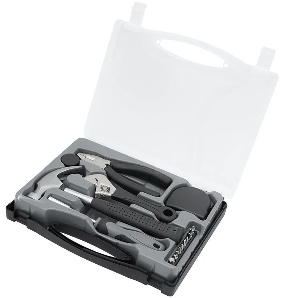 15-piece-carbon-steel-hand-tool-set-with-pliers-wrench-hammer-for-diy-home-repair-maintenance-storage-box-kit