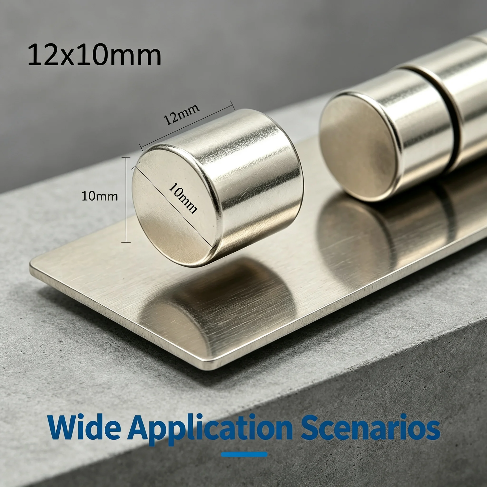 12x10mm Neodymium Magnet Strong Round Disc Rare Earth Permanent Magnet for Fridge Cabinet Memo Photo Organizing DIY 12*10mm