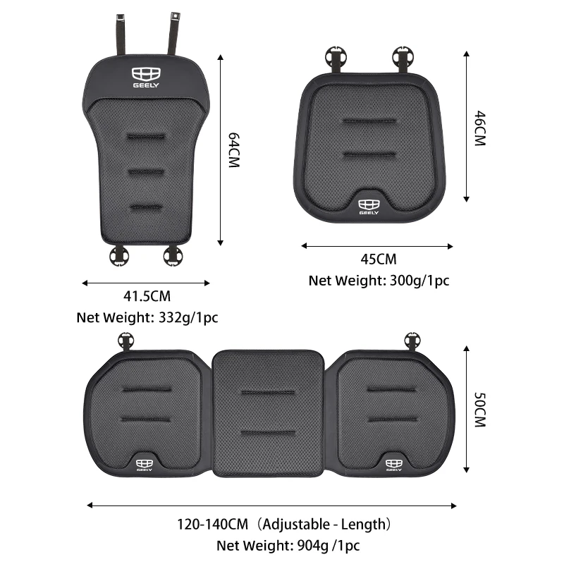 Car Front Rear Seat Cover Ice Silk Cushion Backrest Protective Mat Accessories For Geely Emgrand X7 EC7 EX5 EX2 Coolray 6