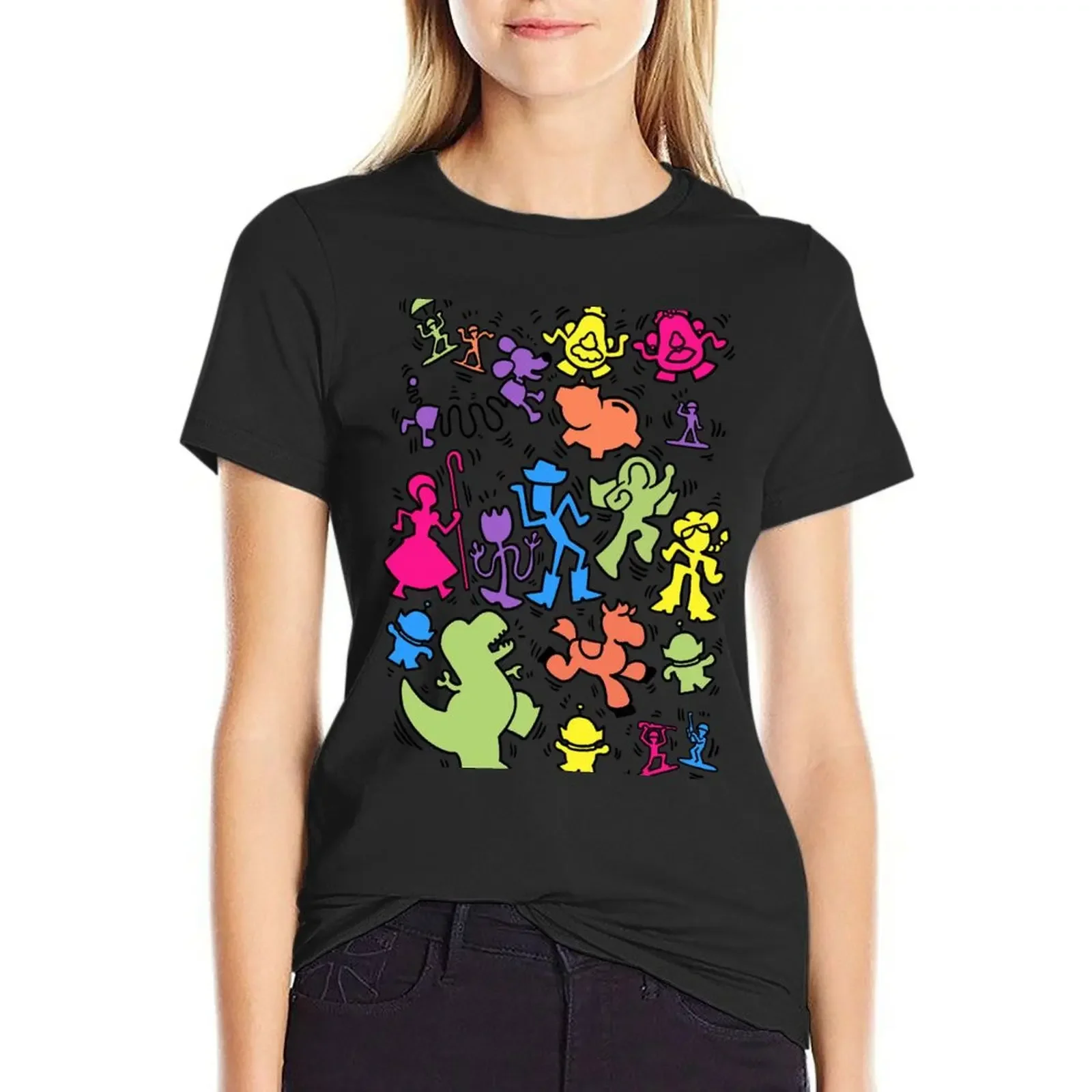 

TOY ART T-Shirt plain Female clothing korean fashion animal print western t shirts for Women