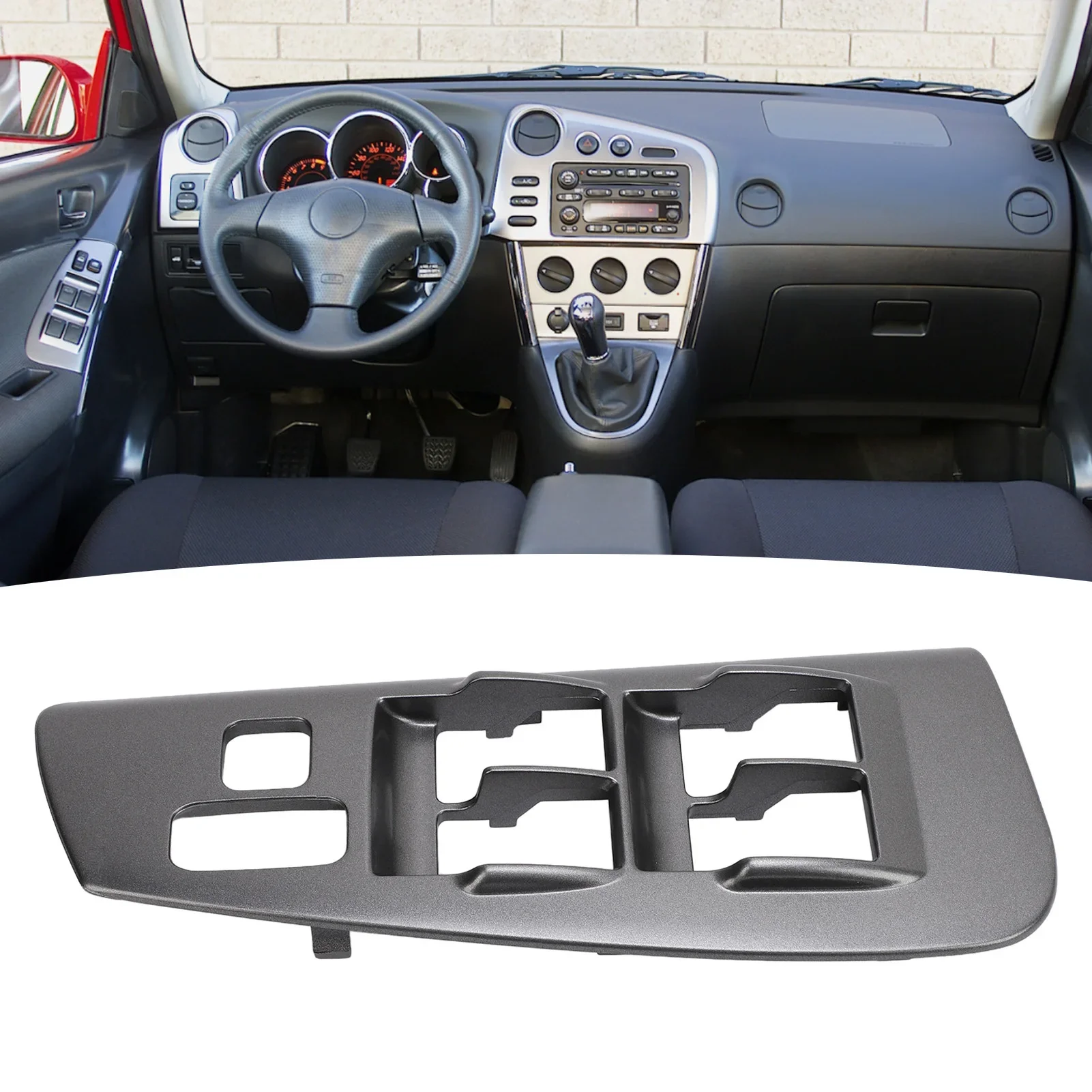 

Front Left Power Window Switch Bezel 74232‑01030 Master Window Control Switch Trim Cover for Matrix 2003 to 2008