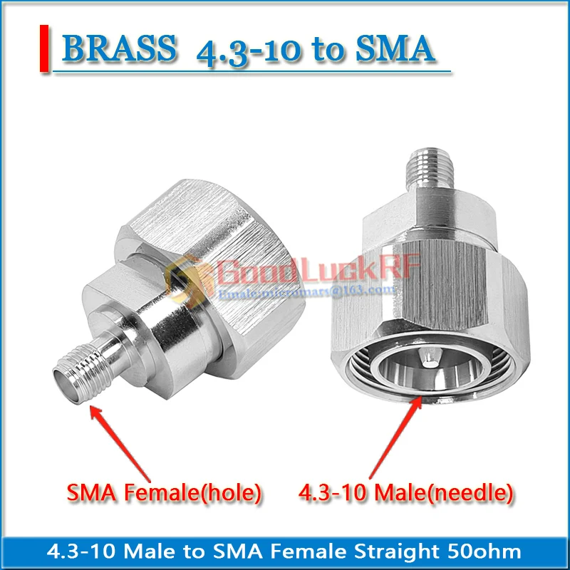 

High-quality MINI-DIN miniDIN mini DIN 4.3-10 4.3/10 4310 Male to SMA Female Straight Copper 50ohm RF Connector Adapters Socket