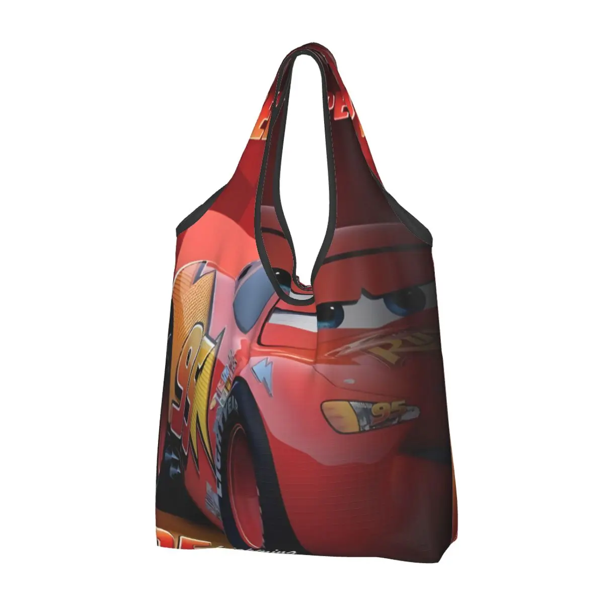 Reusable Sally I'm Lightning Cars Grocery Bags Machine Washable Mcqueen Shopping Bags Storage Bag