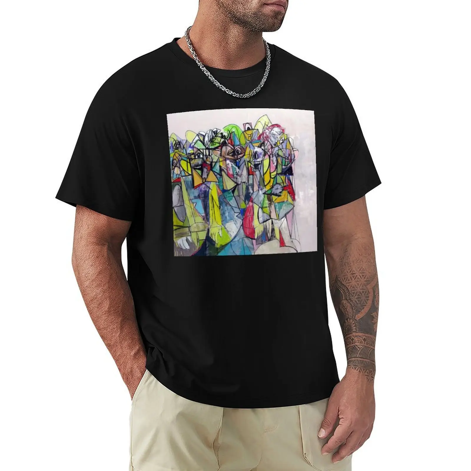 

George Condo T-Shirt Basic Crew Neck Short Sleeve Top