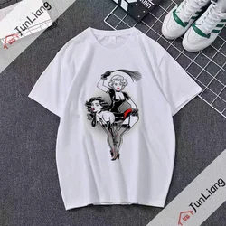 New Hengtai Waifu Lustful Sexy Predecessors Ahegao Otaku Printed T-shirt Female Male Summer Youth Trend Loose T-shirt Male