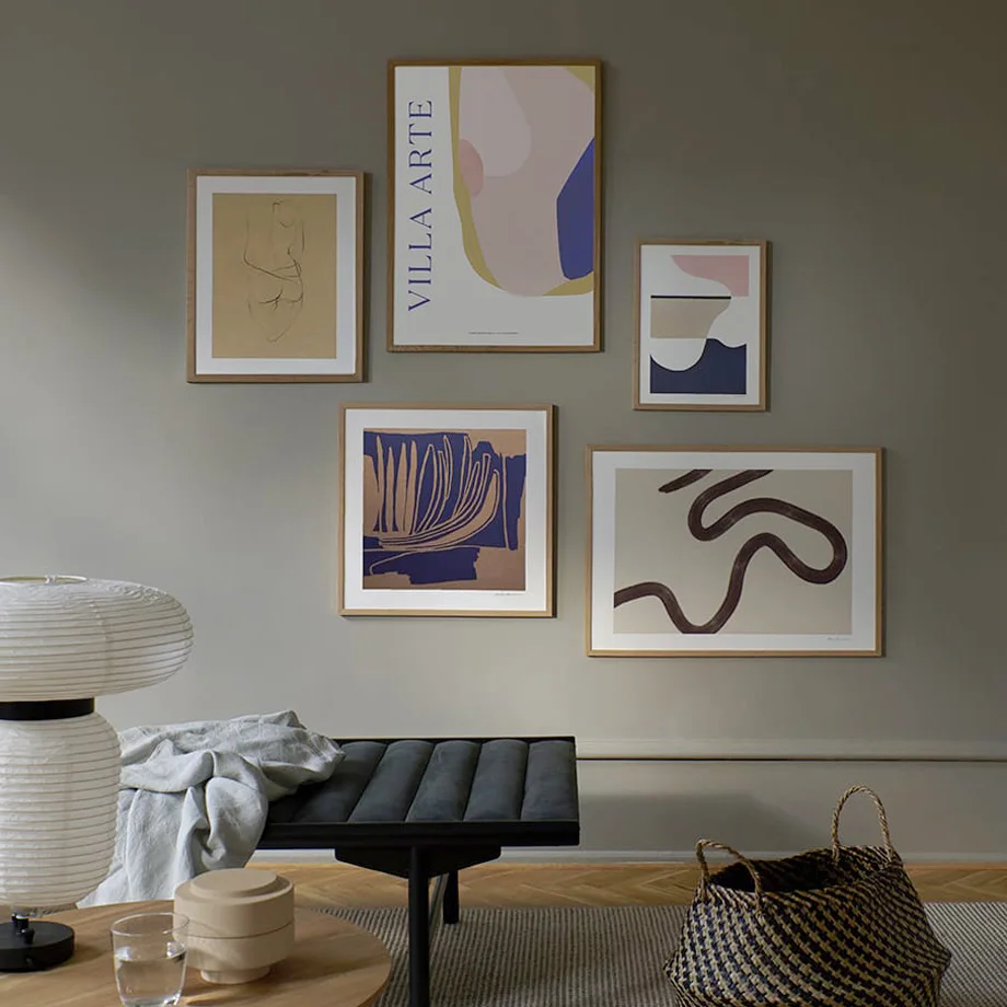 الرسم على لوحات القماش الجدارية خطوط هندسية مجردة جسم المرأة الشمال الملصقات وطباعة صور جدارية حديثة لغرفة المعيشة دي