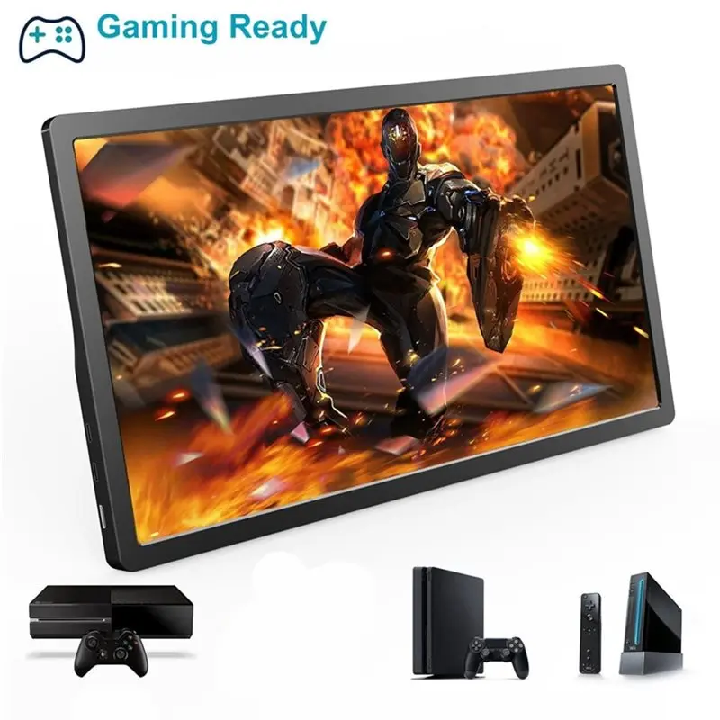Portable 15.6 Inch 1080P 60HZ External Monitor Second Screen For PC Laptop Gaming