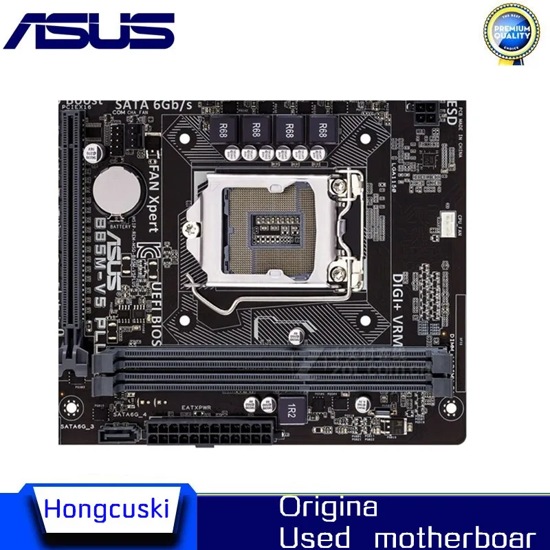 Imagem -05 - Placa-mãe Usada para Asus B85m-v5 Plus Soquete Lga 1150 Lga1150 Ddr3 Sata3 Usb 3.0 Sata3 Desktop