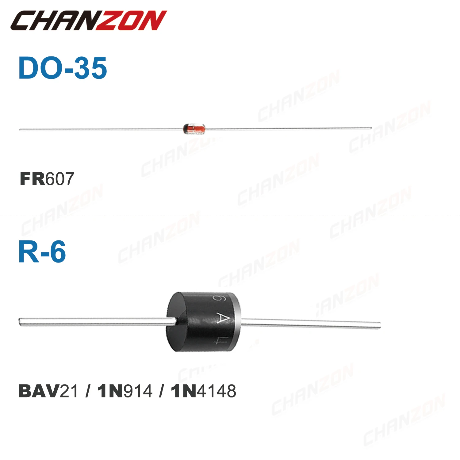 Redresseur de barrière Schottky, récupération rapide, commutation, diode, 1N4001, 1N4004, 1N4007, 1N5408, UF4007, 1N5817, 1N5819, 1N5822, 1N4148, 32