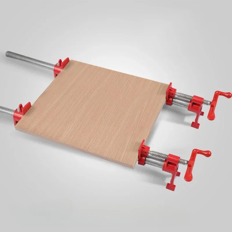 

LGluing Pipe Clamp Set Quick Release Metal Professional Woodworking Cast Iron Water Pipe Splice Clamp For Carpentry Workbench