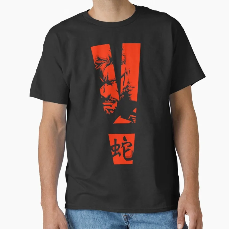 

Vinatge MGS V Metal Gear Solid 80s Retro video game kojima Gift T-shirt for fans Large size mens clothing Adult Tops S-6xl