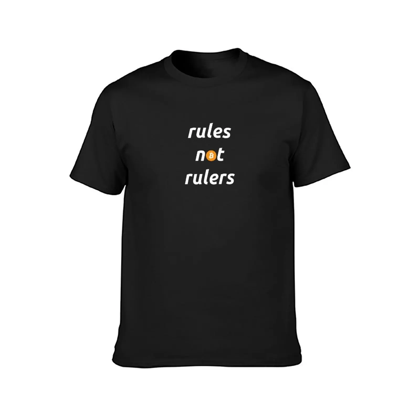 Rules Not Rulers Bitcoin T-Shirt oversized animal prinfor boys mens big and tall t shirts