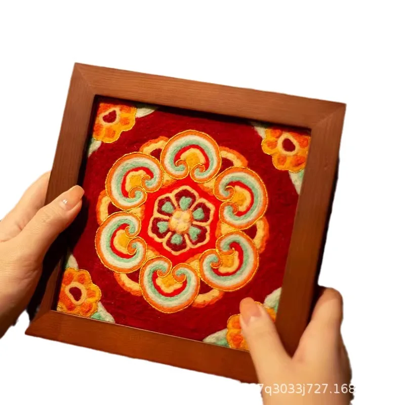 ورأى الصوف 18 سنتيمتر ، كزة كزة متعة ، حقيبة المواد اليدوية Diy بها بنفسك ، إطار الصورة ، ديكور المنزل الرسام ، عنصر الزخرفية ، هدية المهرجان