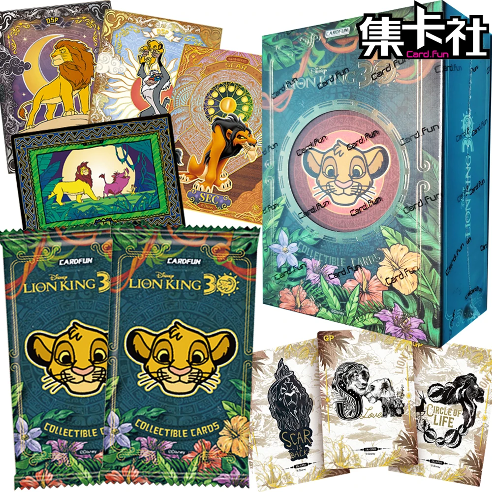 

Genuine CARD.FUN Lion King Collection Cards 30th Anniversary Character Fun Happy Friendship Party Exquisite Hobby Card Fans Gift