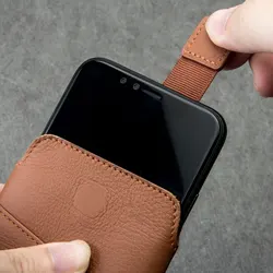 Qialino Genuine Leather Magnetic Buckle Cover For iPhone 11 Pro X XS Max Pouch Card Slot Ultrathin Business Bag Protection Cases