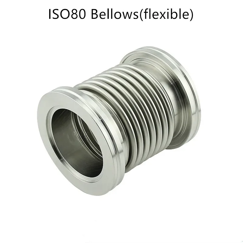 ISO80 Fast Quick Flexible Vacuum  Pipe Bellows Flange Hose Bellows Stainless Steel Vacuum Fitting expansion Bellows Tube Joint.