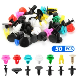 50Pcs Universal Mixed Auto Fastener Clips rivetto per Auto per Nissan Micra leaf teana note almera classic Qashqai Pulsar Micra