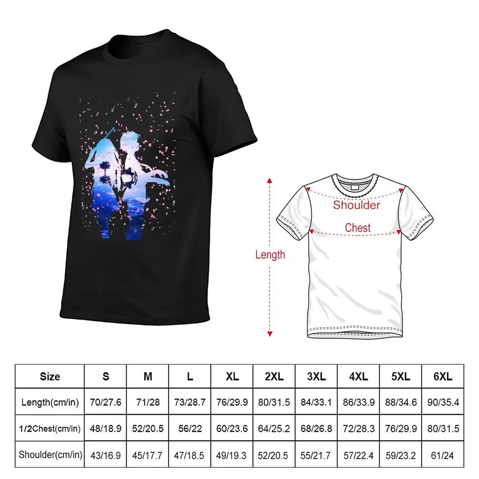 Your Lie in April Shigatsu wa Kimi no Uso Kaori Kousei Anime Cherry Blossoms T-Shirt for a boy mens t shirts casual stylish